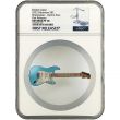 2023 PF70 $2 Fender Stratocaster Guitar Silver Coin – Daphne Blue