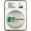 2022 $2 Fender Stratocaster Guitar Silver Coin
