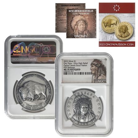 2023 Oncpapa / Bison Silver Coin
