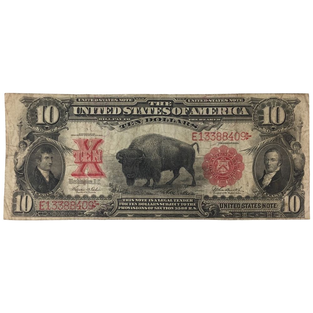 1901 $10 BISON NOTE ~REPRODUCTION~ 