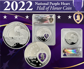 2022 National Purple Heart Hall of Honor Commemorative Coins